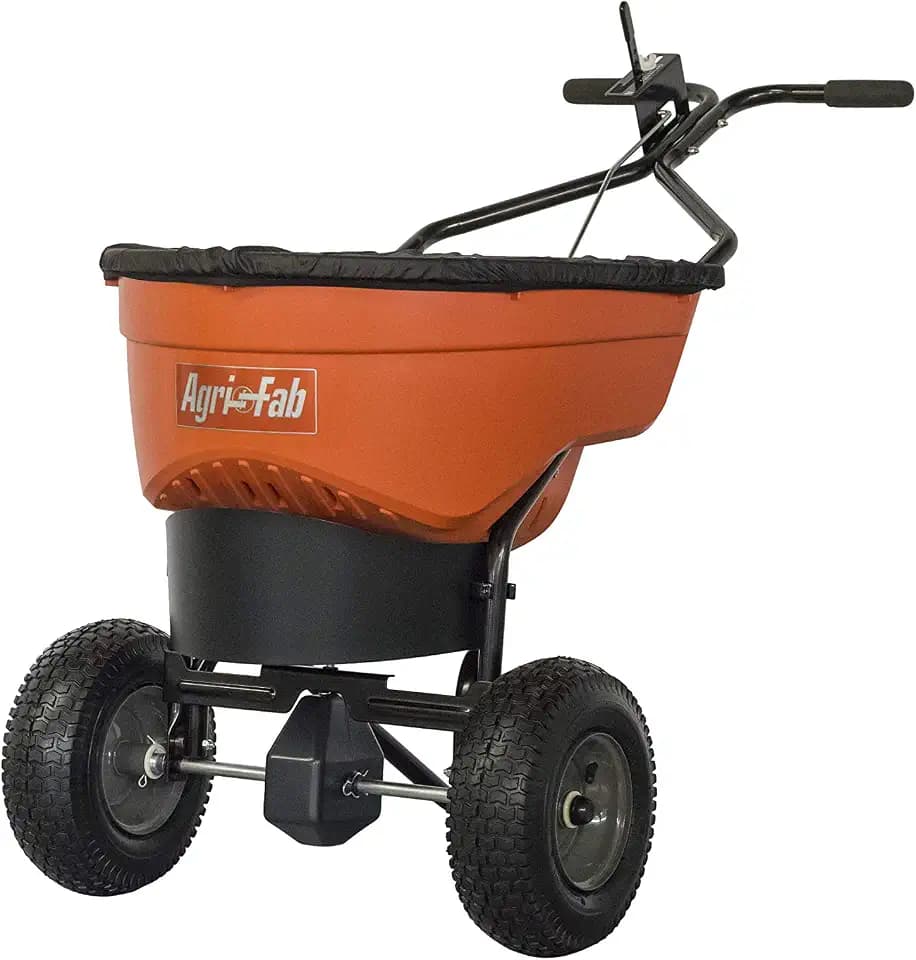 Agri-Fab 45-0548 130 lb. Commercial Push Spreader, Orange/Black