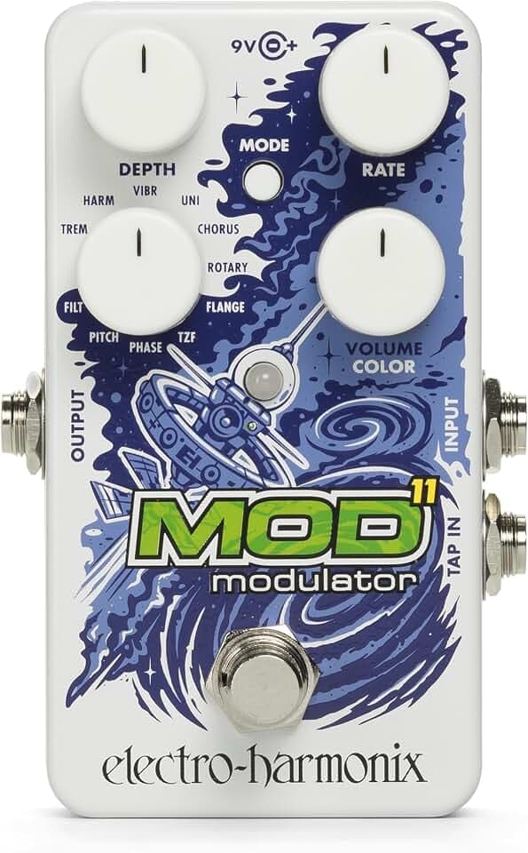 Electro Harmonix MOD 11 Multi-Modulation Pedal | Vollgepackt mit 11 verschiedenen Modulationseffekten, die von klassisch bis exotisch reichen, plus fortschrittlicher