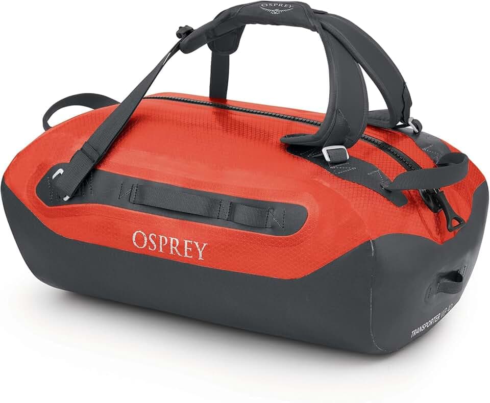 Osprey Transporter Waterproof 40L Duffel Bag, Mars Orange