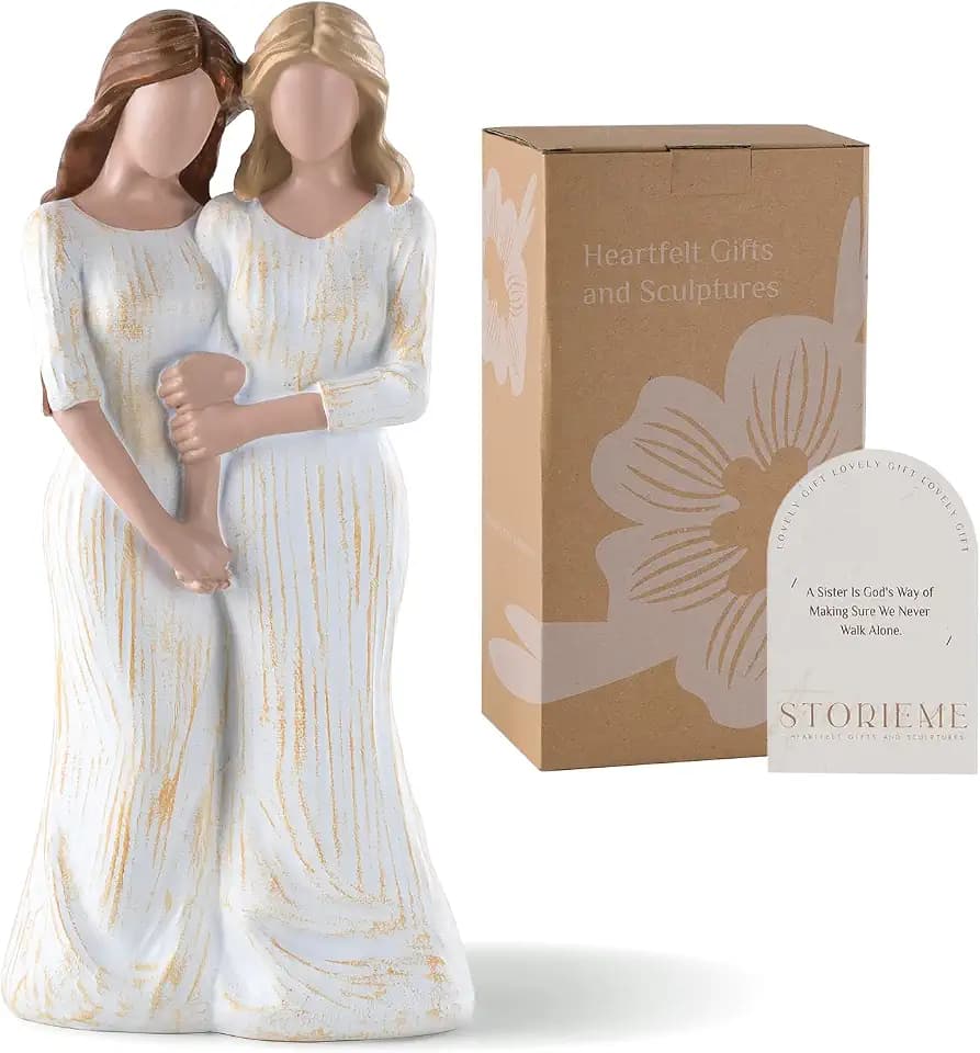 Storieme Geschenk für Schwester Beste Freundin: Freundschaft Figur Deko