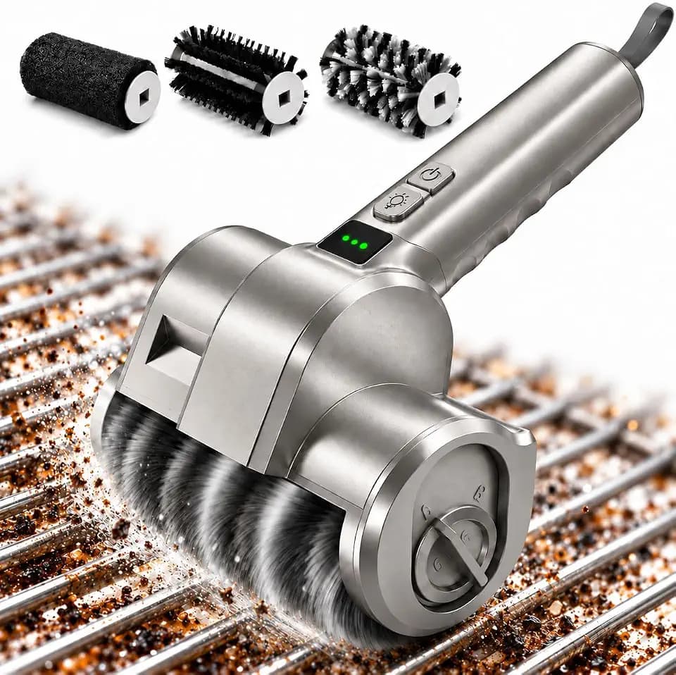 Electric Cleaning Brush, Cordless Grill Cleaner BBQ Power Grill Brush