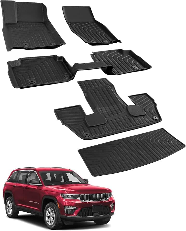 Car Floor Mat for Jeep Grand Cherokee L 2021-2026 6-Seat w/o Center Console