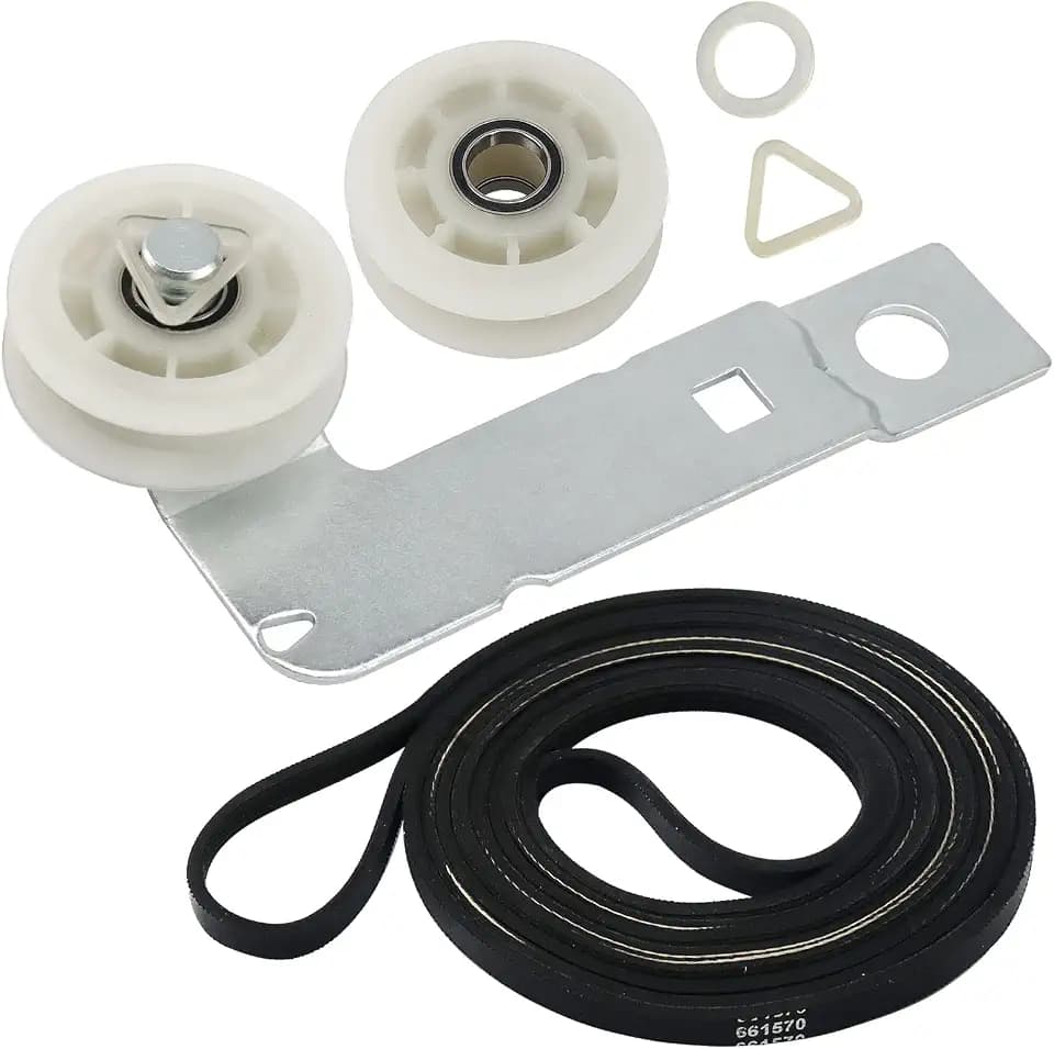 2026 Upgraded 661570V 661570 & 279640 & W10837240 Dryer Drum Belt Idler Pulley and Pulley Kit Fit for Whirlpool Maytag Ken-More Dryers Pulley WED9200SQ0 WED5600XW0 PS11726337 W10547290 by Blutoget