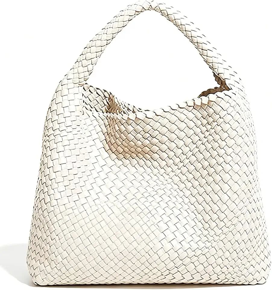 Geelyda Woven Tote Bag for Women with Purse, Fashion Shoulder Hobo Underarm Bags, Large Woven Handmade Work Commuter Day Bags