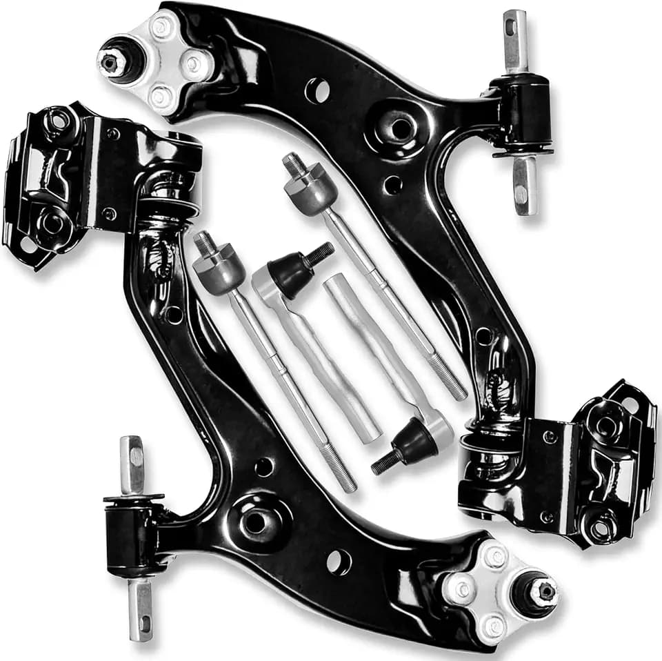 6pc Front Lower Control Arm Ball Joint Tie Rod End Kit Compatible with Fit for Honda CR-V 2015 2016 OE# K622942 K622943 EV800937 ES801156 ES801157