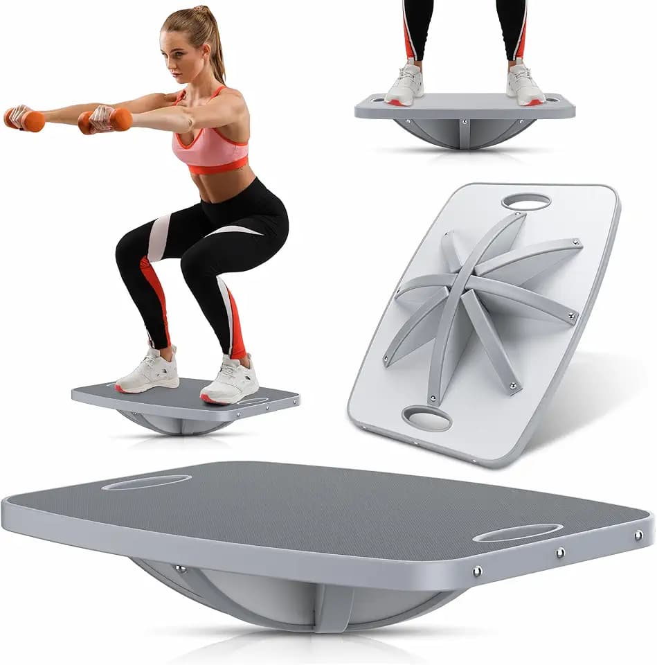 Advanced Wood Balance Board, Table Balance Board, Office Swing Board, for Physical Therapy, Fast Fitness Training and Outdoor Sports Balance Training Device
