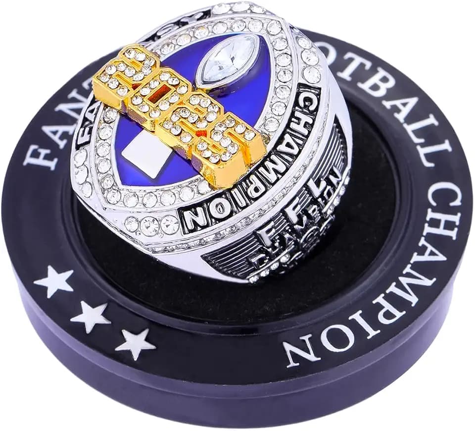 2025 Fantasy Football Championship Ring Trophy Award for Fantasy Football League Winner