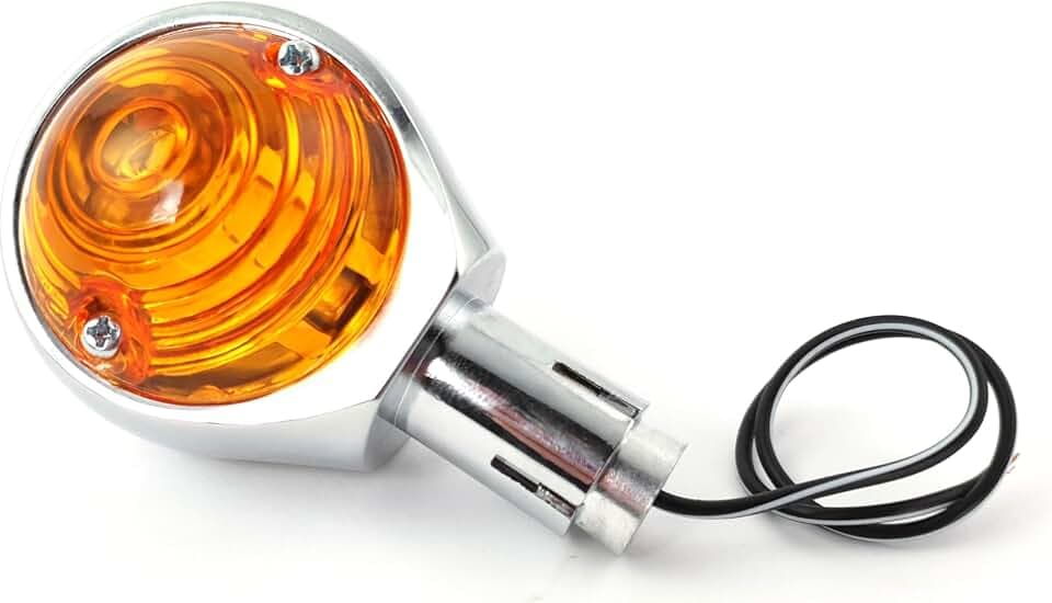 BIKE IT Motorrad-Bullseye-Lenkerendanzeige, verchromt, 22 mm, Einzeleinheit, benötigt 18 mm ID-Lenker
