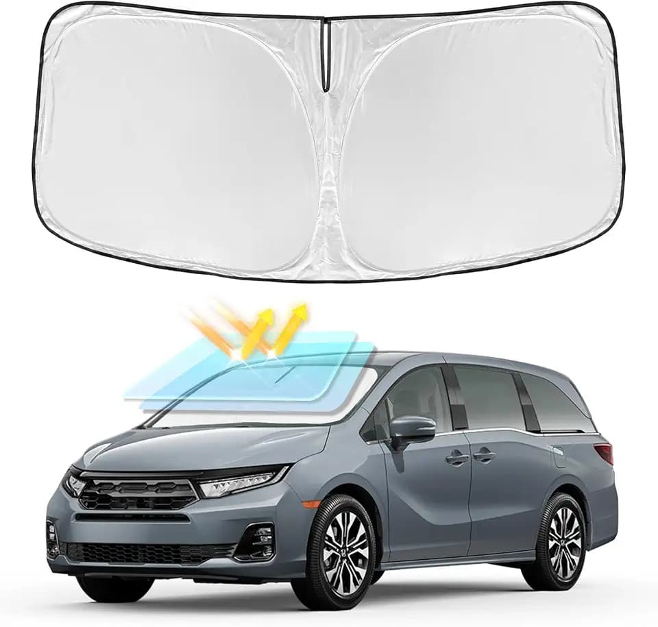 Sun Shade for Honda Odyssey Windshield Cover 2018-2026 4-Layer