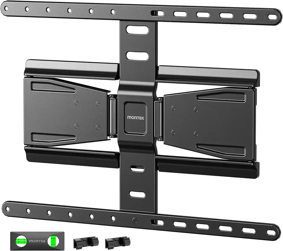 monTEK 0.77" Ultra Slim TV Wall Mount for 43-90 Inch TVs, up to 143 lbs