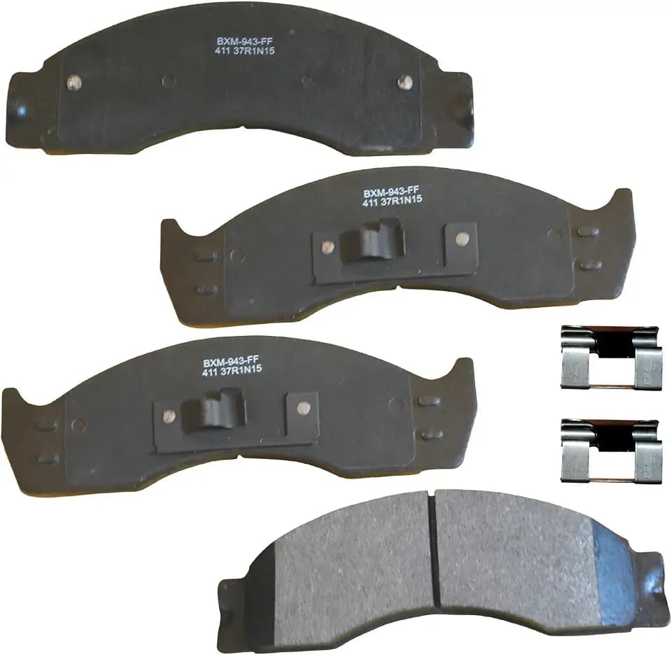 Bendix Premium SBM411 Semi-Metallic Brake Pads for Select Models Ford Econoline Super Duty,E-450,E-550,F-53 Motorhome Chassis,F-59 Commercial Stripped,F-450,F-Super Duty