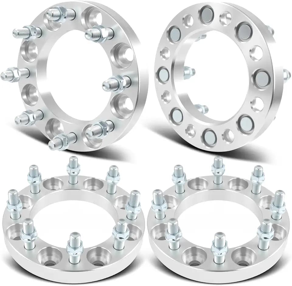 SCITOO 4Pcs 8x6.5 Wheel Spacers 1" for Chevrolet C2500 C3500 Express