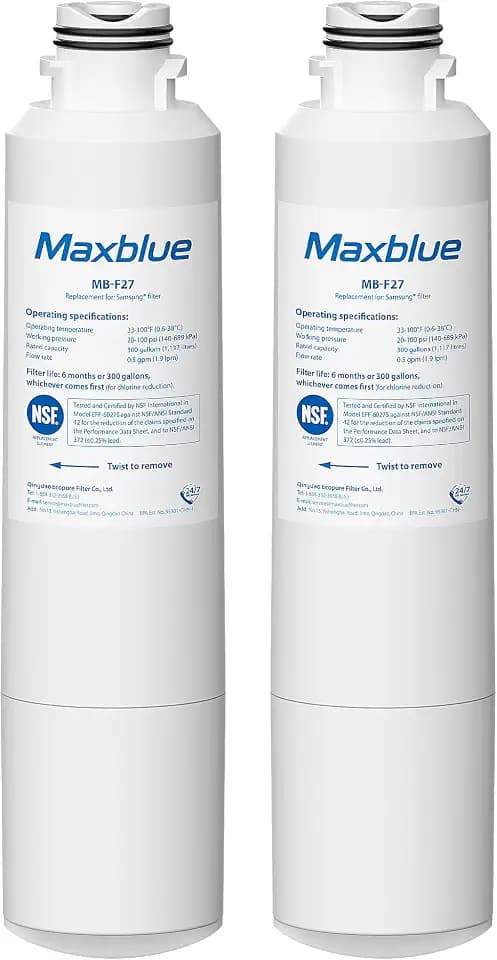 Maxblue MB-F27 Wasserfilter Ersatz für Samsung® DA29-00020B, 2 Pack