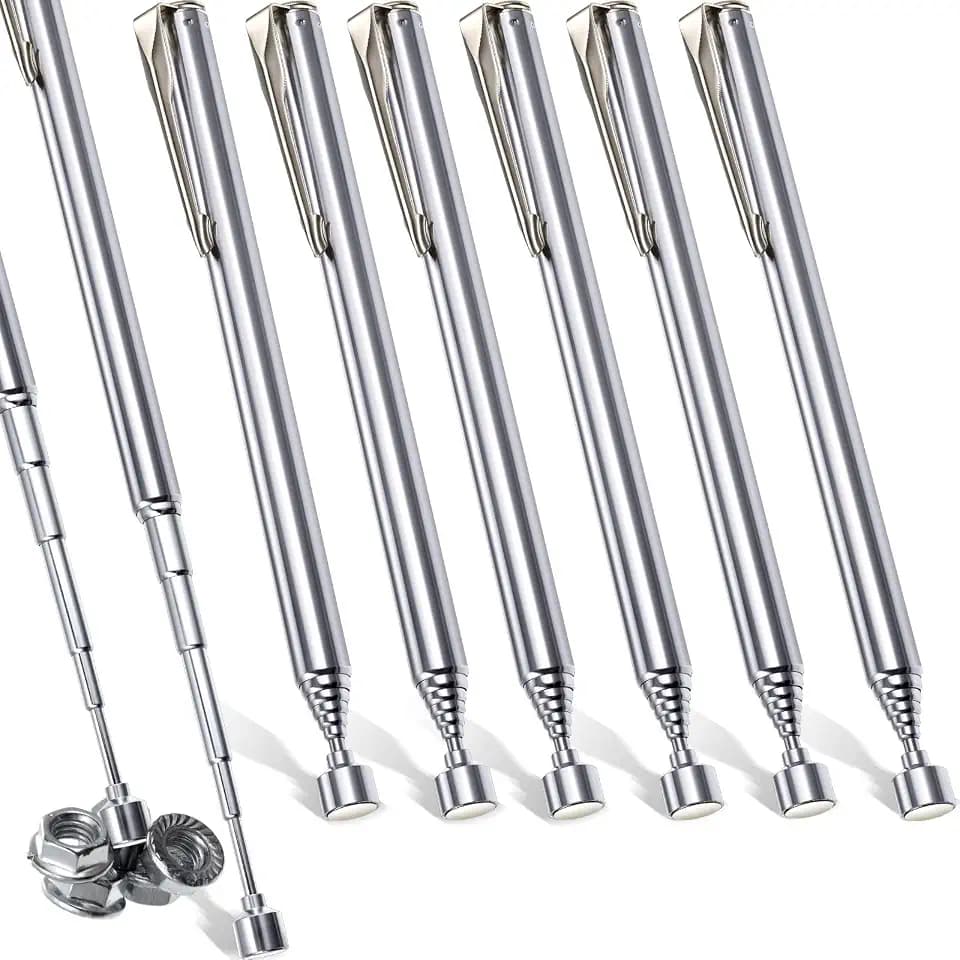 Patelai 8 Pieces Telescoping Magnetic Pick up Tool, 25 Inch,Silver