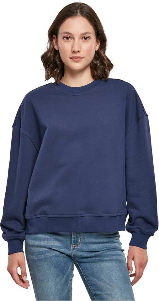Build Your Brand Damen By212-ladies Oversized Crewneck Sweatshirt