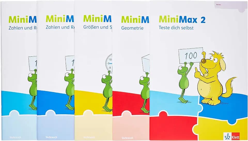 MiniMax 2: Paket für Lernende (5 Hefte: Zahlen und Rechnen A, Zahlen und Rechnen B, Größen und Sachrechnen, Geometrie, Teste-dich-selbst, Beilage) - ... Klasse 2 (MiniMax. Ausgabe ab 2019)