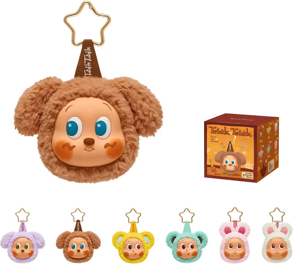 POP MART Twinkle Twinkle Savor The Moment Series-Earphone Case Blind Box Portable Earbuds Bag for Apple, Samsung, JBL, Headphone Earbud Protective Carrying Case Bag-Single Box