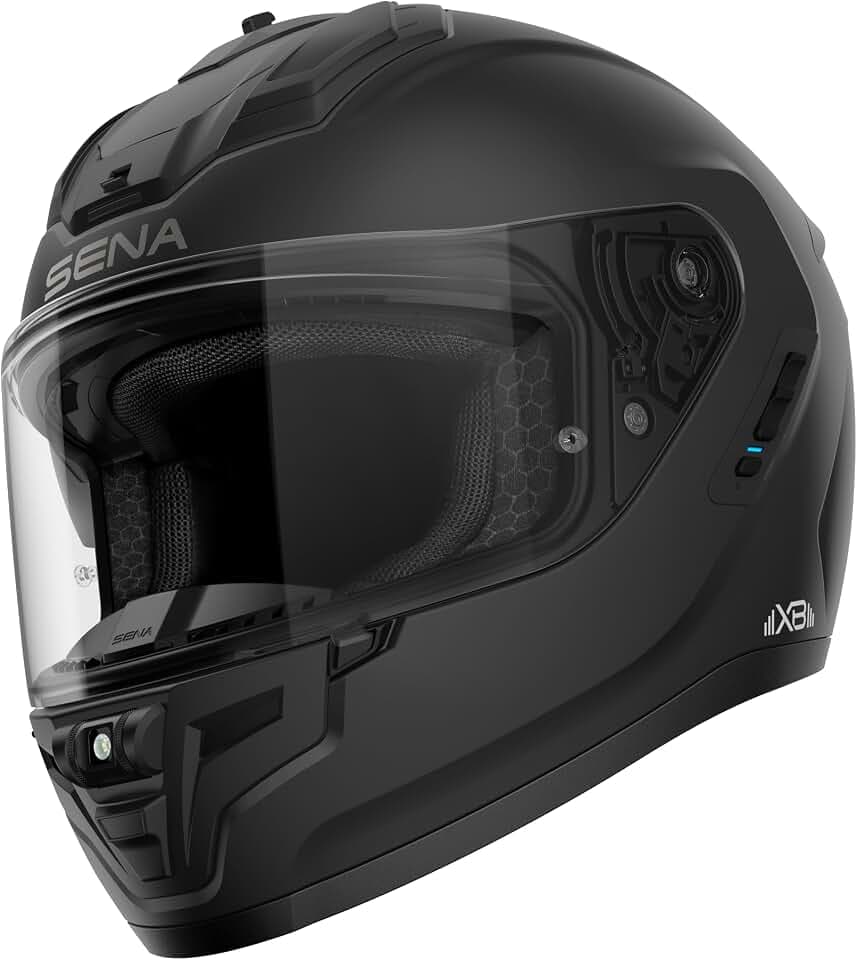 Sena Phantom XB Full Face Smart Motorcycle Helmet with Integrated Communication System Featuring Extreme Bass