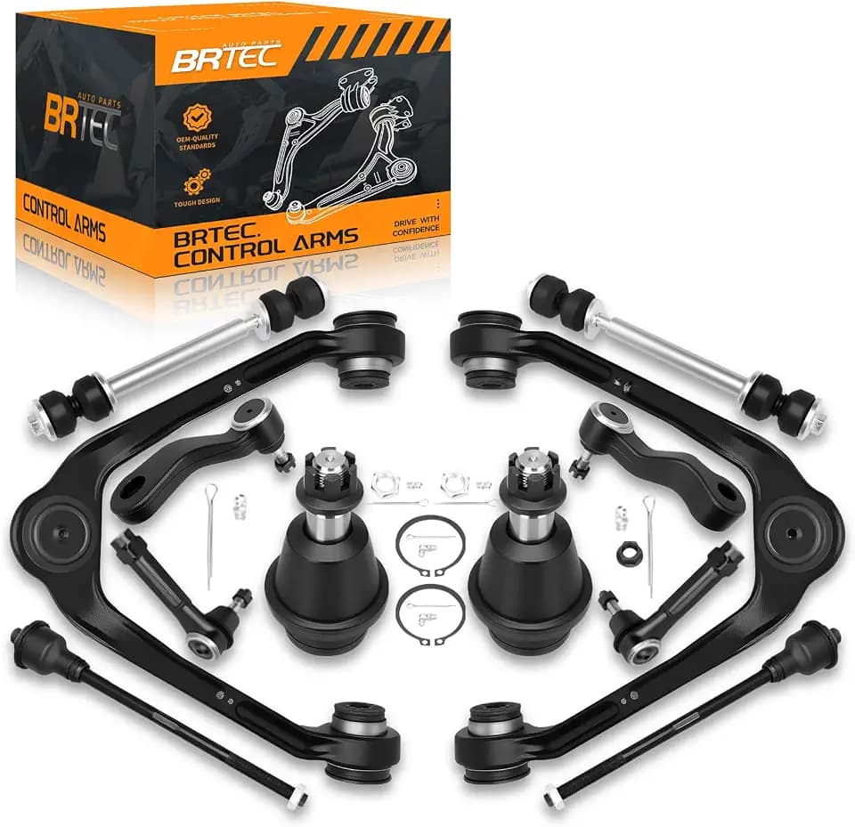12pc Front Upper Control Arm kit Chevy Silverado 1500 1999-2006, Suburban Tahoe 2000-2006, Avalanche 2002-2006; GMC Sierra Yukon XL Cadillac Escalade ESV EXT - Front End Suspension kit