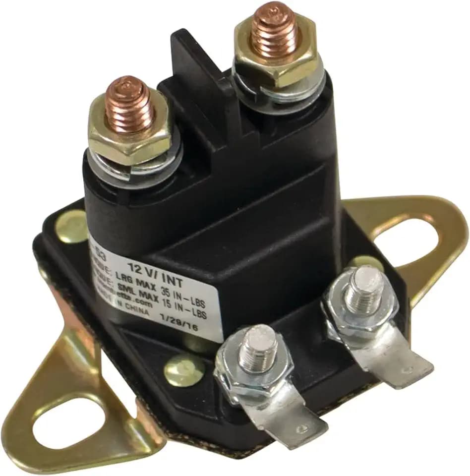 Stens Starter Solenoid 435-103 Compatible with AYP 109081X, 109446X, 109946, 145673, Husqvarna 523146154, 532109081, 532109946, 532145673, Toro 110116, 1101162, 110167, 47-1910, 740207