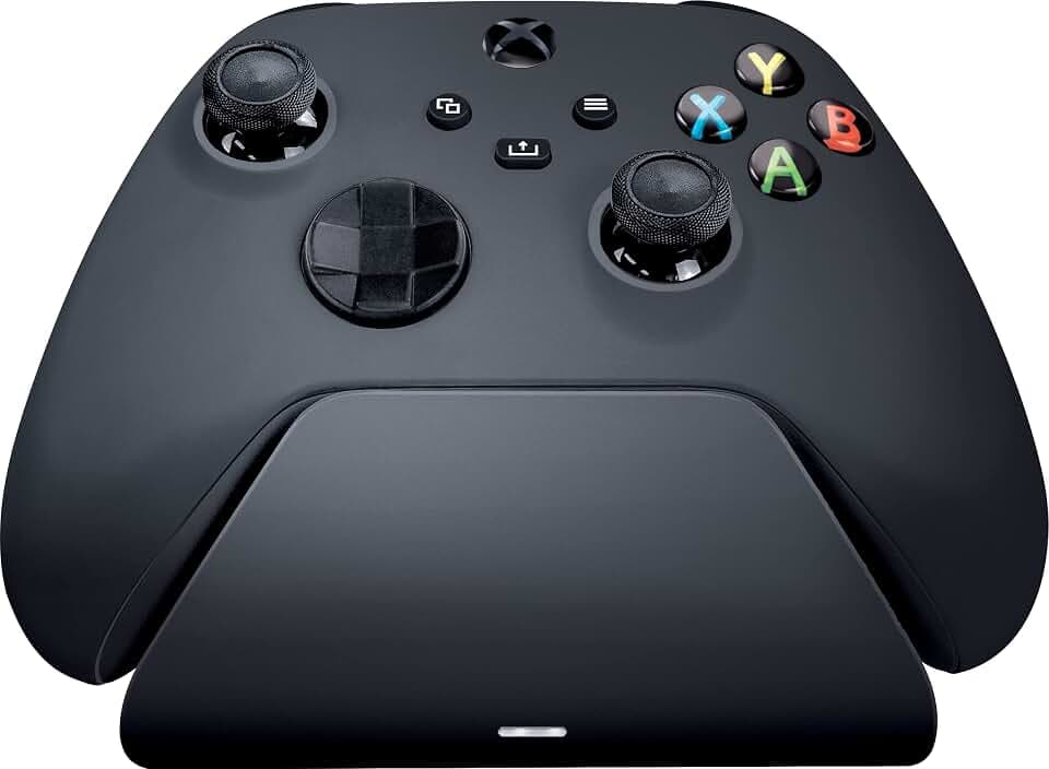 Razer Universal-Schnellladestation für Xbox Controller (Schnellladung, Universelle Kompatibilität für Neue und Alte Controller, Magnetkontakt-System) Schwarz