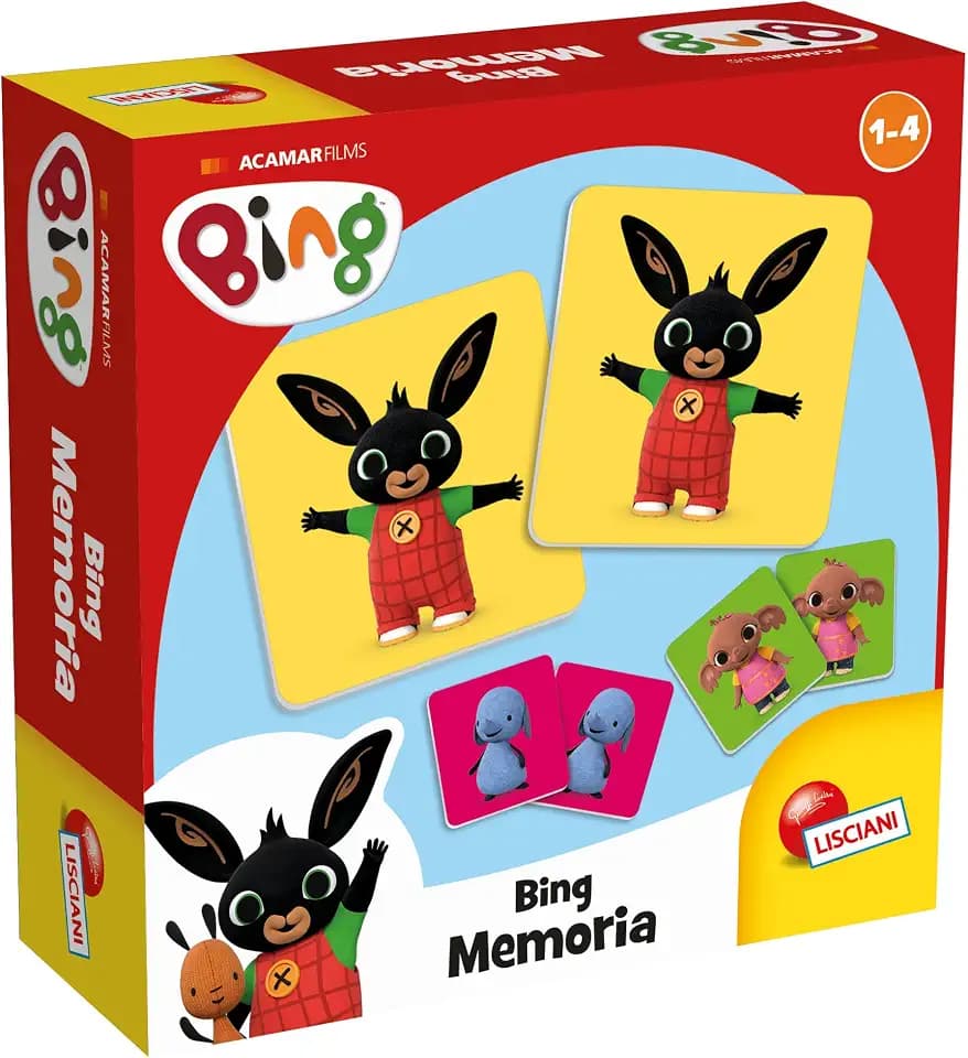 Lisciani - Disney Junior Bing - Memo-Spiel mit 24 Kacheln ab 1 Jahr