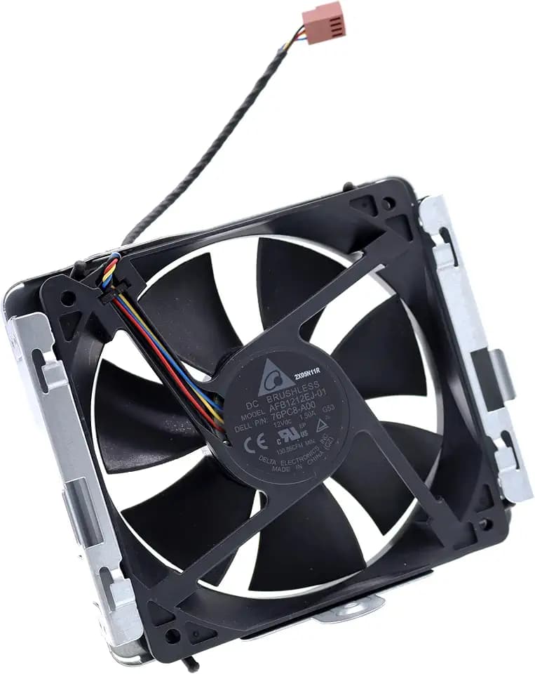 Deal4GO Front & Rear Chassis Cooling Fan Cage w/Metal Bracket D6CHD 76PC8 X176F Replacement for Dell XPS 8950 8960 Precision 3660 3650 Alienware R13 R14 R15
