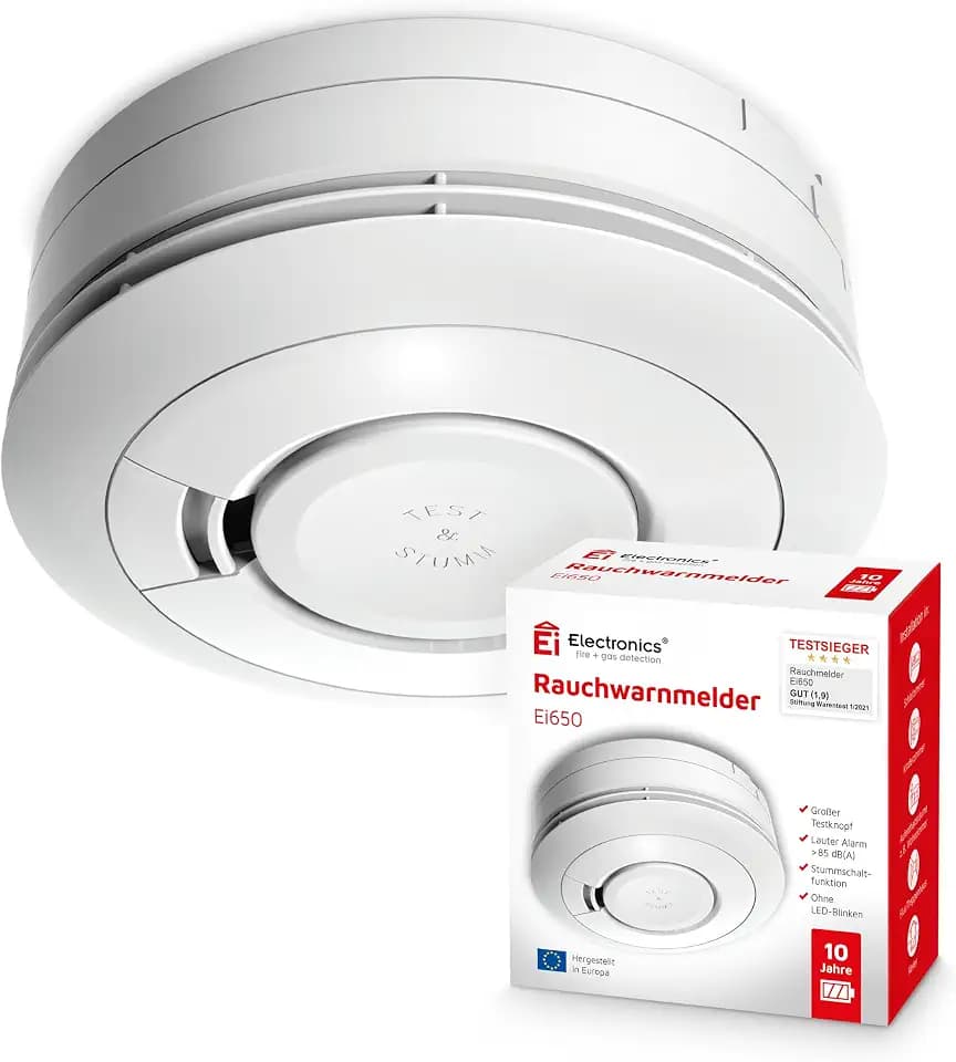 Ei Electronics Ei650 Rauchmelder mit Batterie für 10 Jahre
