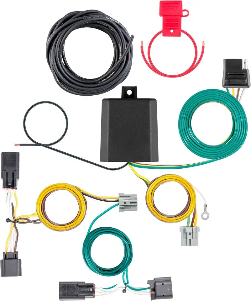 CURT 56571 Vehicle-Side Custom 4-Pin Trailer Wiring Harness, Fits Select Hyundai Santa Fe