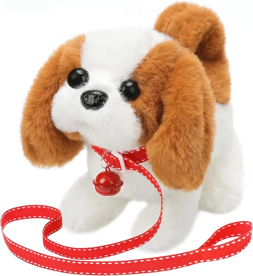 KSABVAIA Plush Saint Bernard Toy Puppy Electronic Interactive Dog