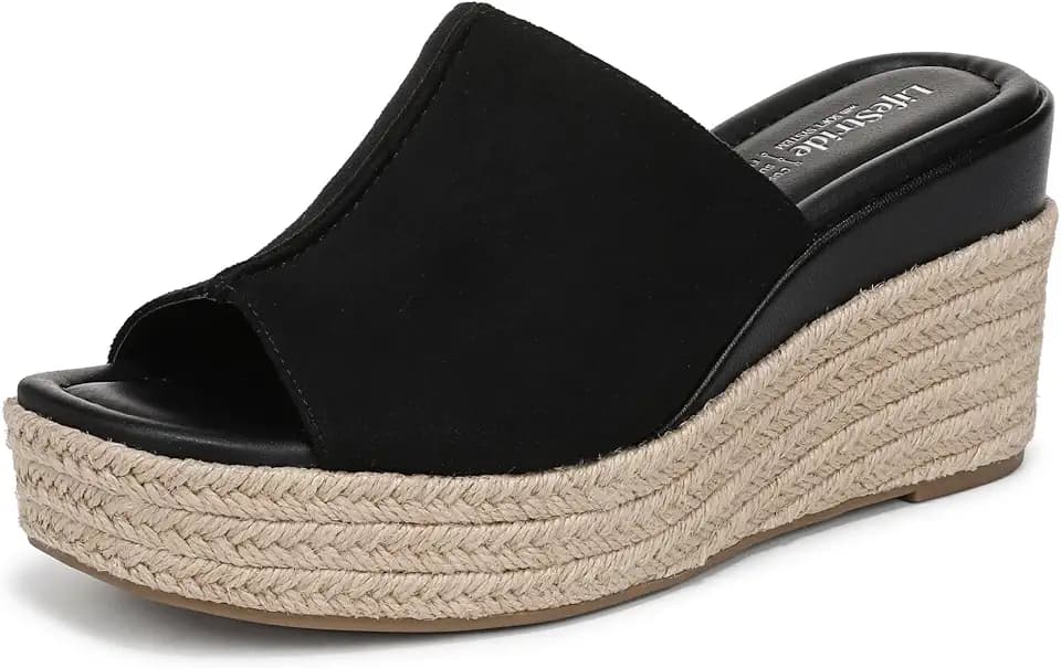 LifeStride Women's Haute Platform Espadrille Sandal