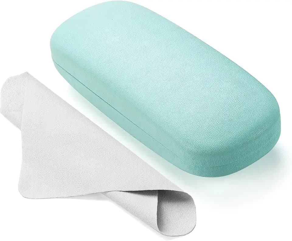 Marvolia Glasses Case Hard Shell - PU Leather Eyeglass Cases Eyeglasses Case for Sunglasses Eye Glasses Cases