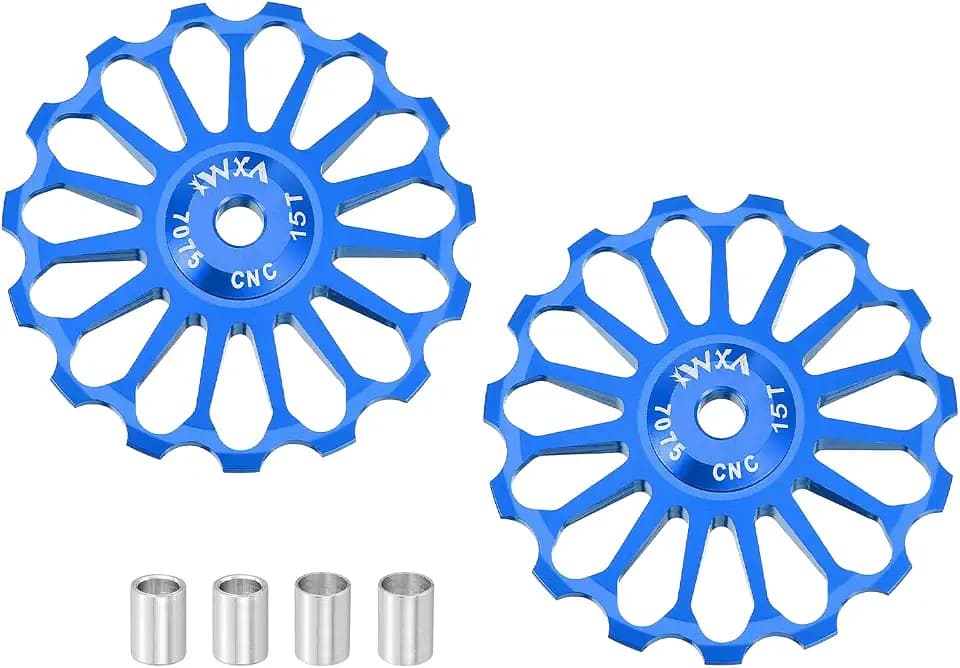 HARFINGTON Bicycle Rear Derailleur Pulley Ceramic Bearing Wheel Aluminum Alloy Guide Roller Wheels for Mountain Bike