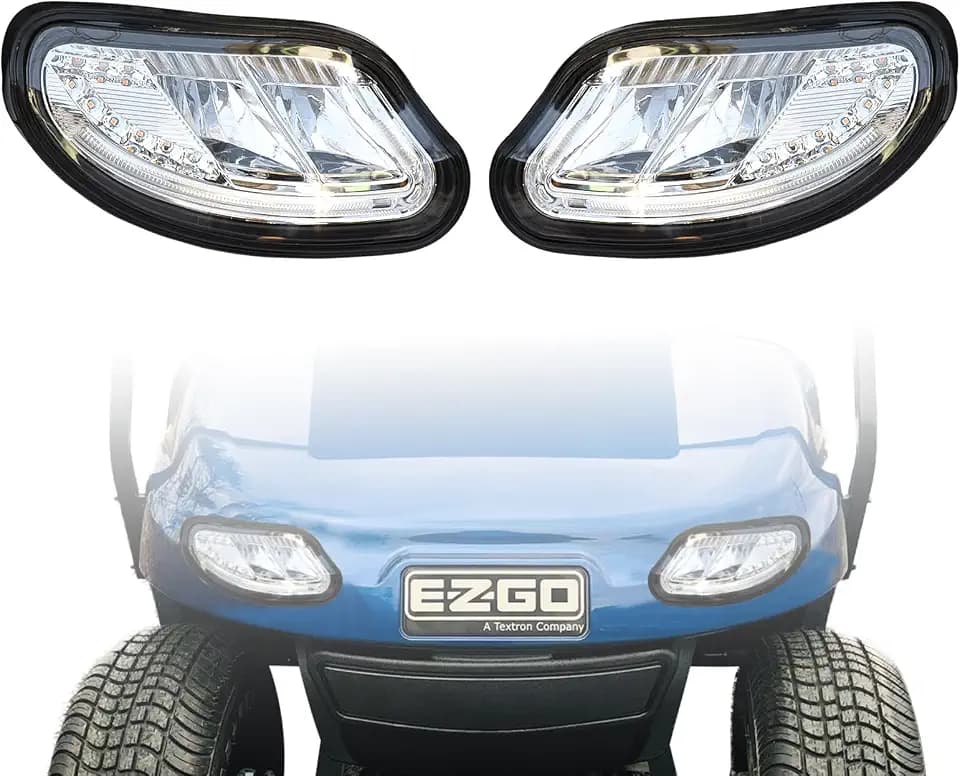 LED Head Light Kit For EZGO Freedom TXT /t48 2014-UP Gas or Electric Golf Cart Models Front Replace 12V headlights Light Kit Assembly For EZGO Freedom