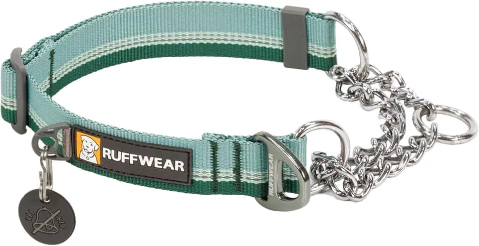 Ruffwear, Chain Reaction Martingale Dog Collar, River Rock Green, 20"-26"