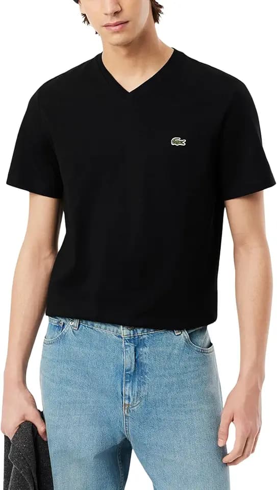 Lacoste Men's V Neck Cotton T-Shirt