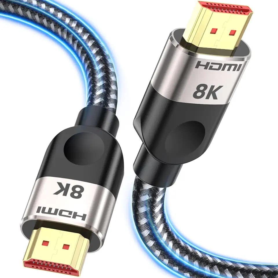 Southlight HDMI 2.1 Kabel 0.5m[8K@60Hz,4K@120Hz144Hz,48Gbps] Ultra High speed 7680P eARC HDCP 2.2&2.3 DTS:X Dynamische HDR Dolby Atmos Kompatibel mit Soundbar/PS2/PS5/Xbox/Roku TV