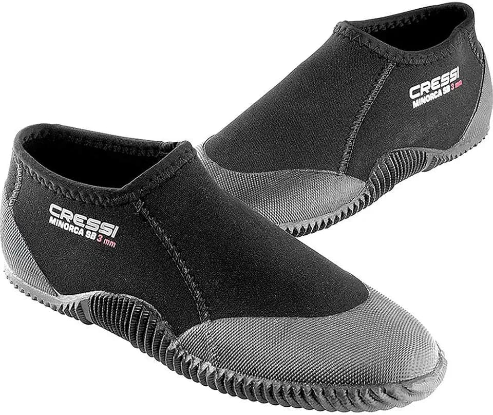 CRESSI Minorca Shorty Boots 3mm - Kurzstiefel Doppelt Gefüttertes Neopren 3mm für Tauch und Wassersportaktivitäten, Unisex Erwachsene