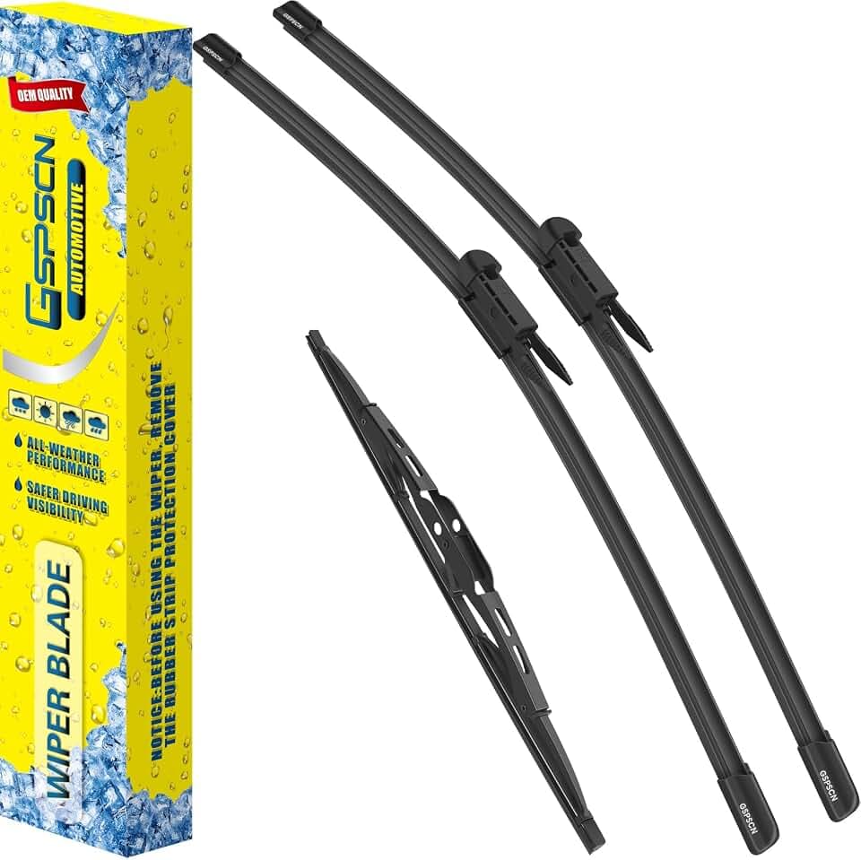 GSPSCN Windshield Wiper Blades For Audi Q7 2015-2007 (Set of 3)