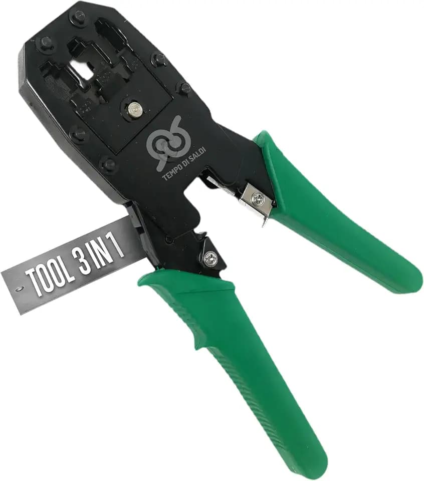 Tempo DI SALDI RJ11 RJ12 RJ45 4 6 8 Pin Crimpzange für Ethernet-LAN Netzwerkkabel