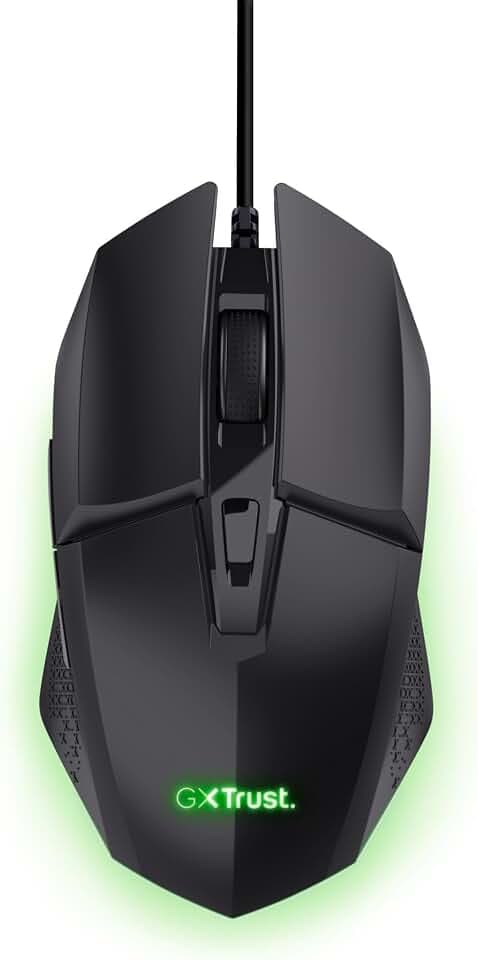 GXTrust Vylax Gaming Maus mit 6 Programmierbare Tasten, Schwarz