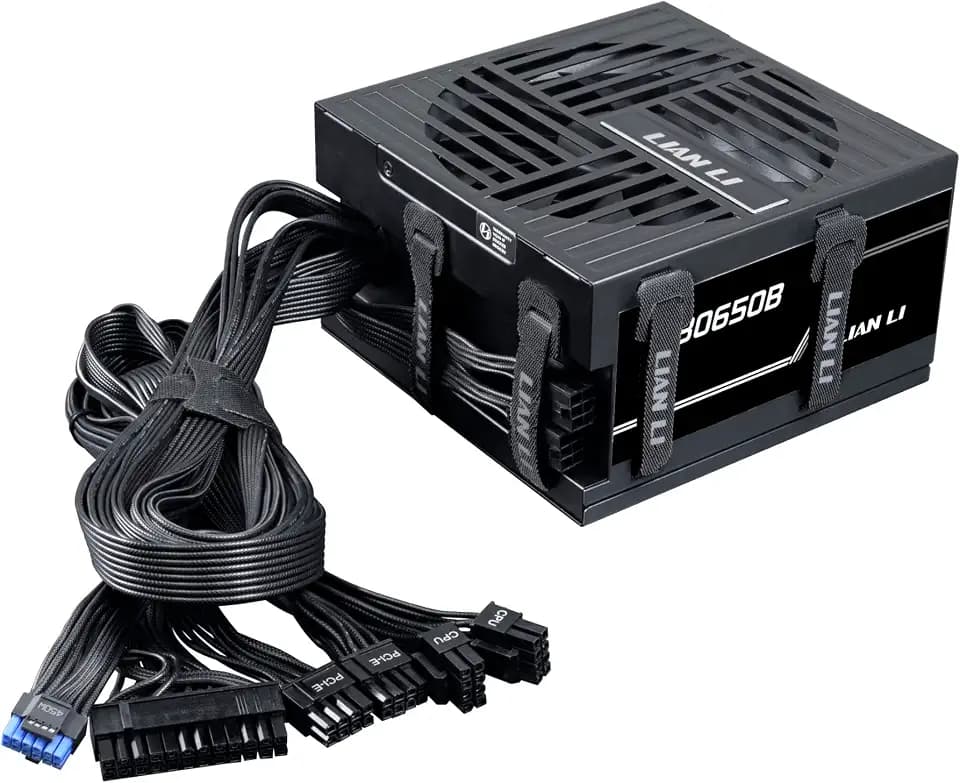 LIAN LI RB650 650W ATX 3.1 Power Supply, 80 Plus Bronze, Black (RB650B)