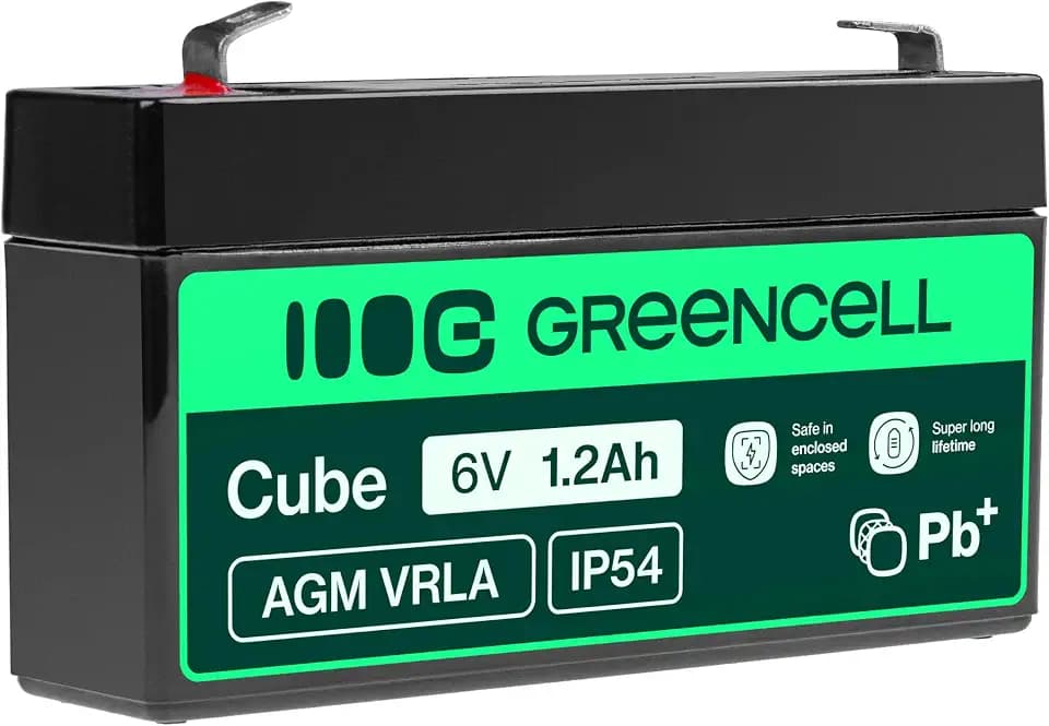 Green Cell AGM Serie 12V 1,2Ah VRLA Bleiakku für Kassen und Kinderspielzeug