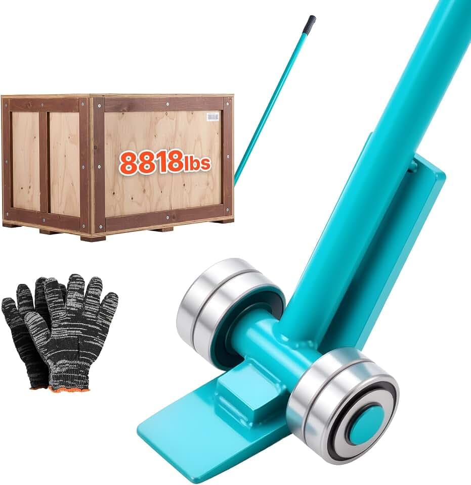 VEVOR Lastenheber 4000 kg Tragkraft, Möbelheber 1524 mm Gesamtlänge, mit Handschuhen,Transporthilfe mit Stahlfelgen für schwere Möbel, Gegenstände & Betonblöcke, ideal für Umzug & Schwerlasttransport