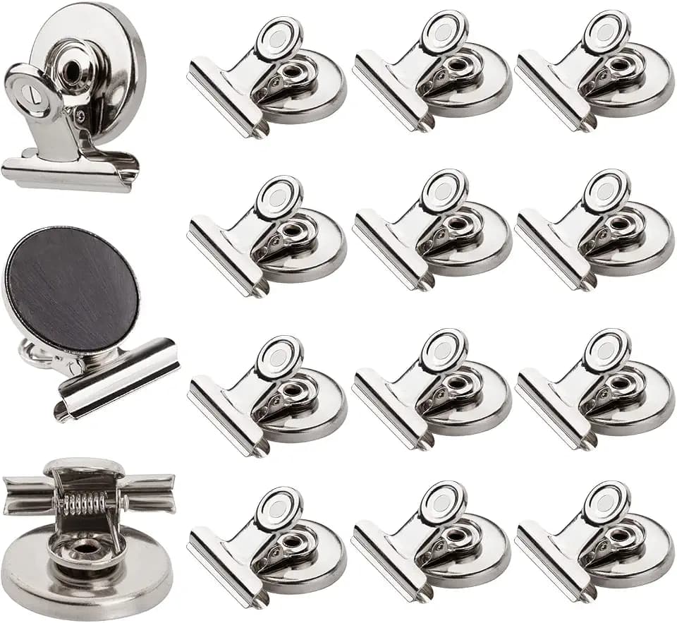 Strong Magnetic Clips, 12Pack Fridge Magnets Clips Heavy Duty