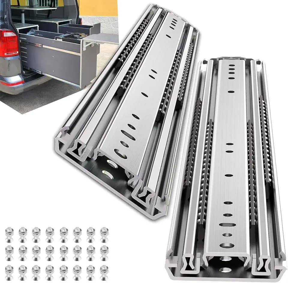 SLIDEWAY 500Lbs Heavy Duty Drawer Slides 32" Full Extension Long Rails