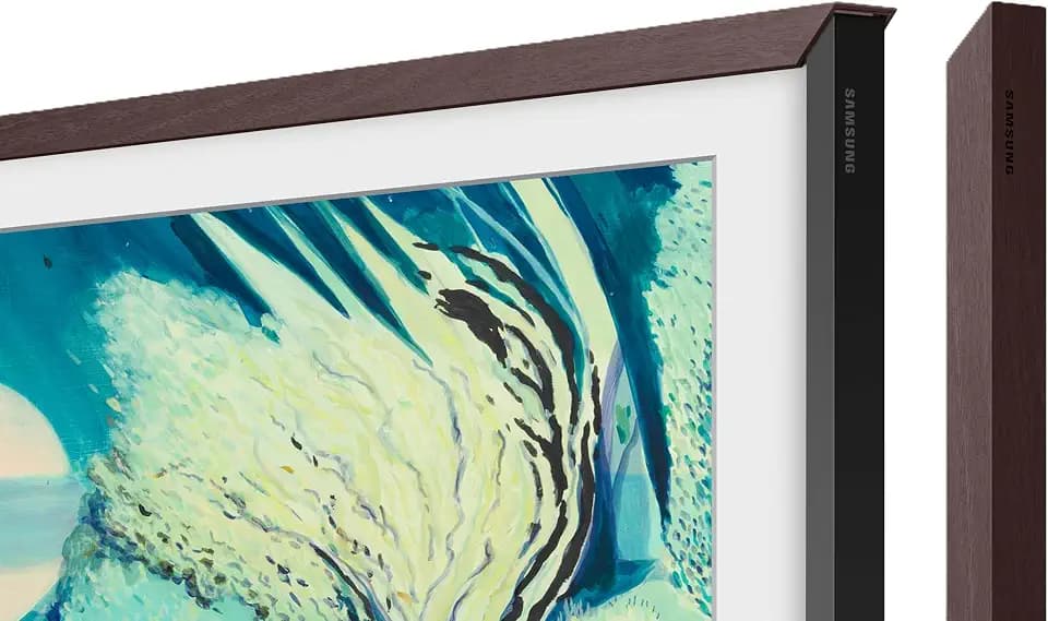 Samsung 50-inch The Frame Customizable Bezel Modern Brown (VG-SCFA50BWBZA, 2021 Model)