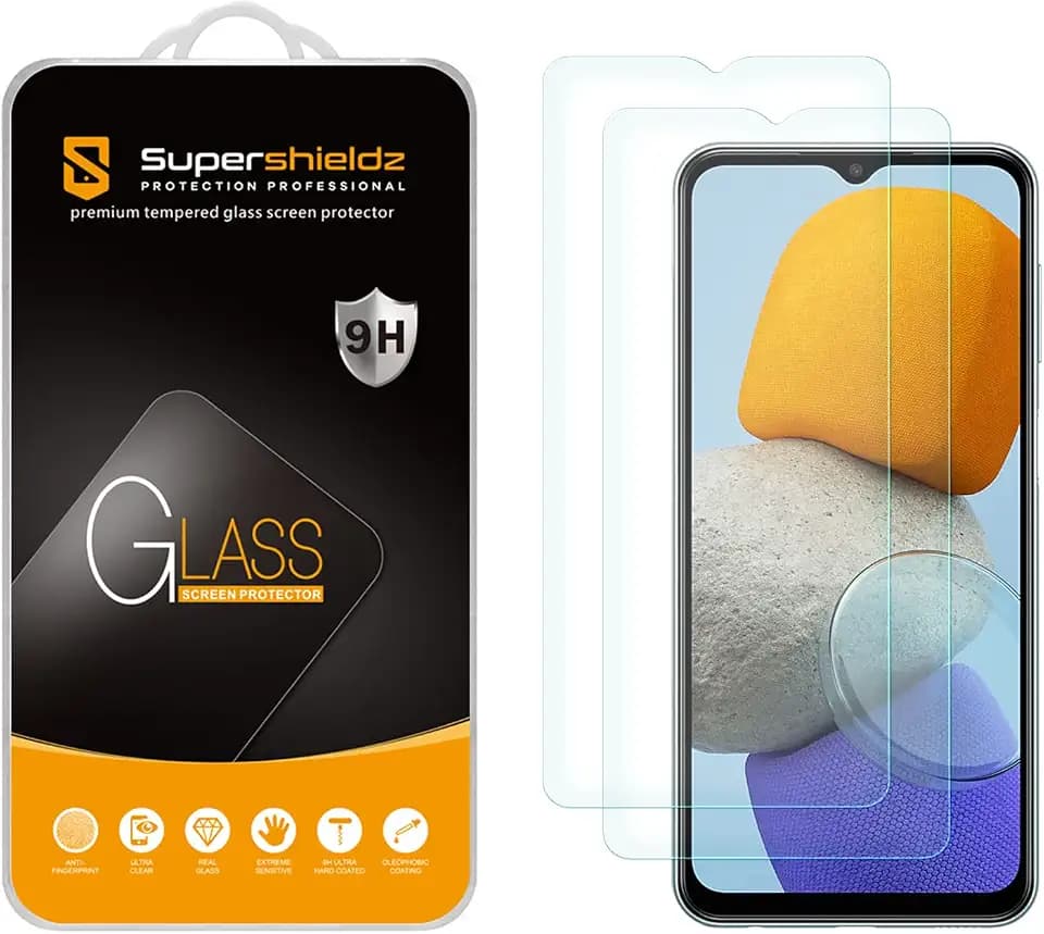 Supershieldz (2 Pack) Designed for Samsung Galaxy A23 5G / Galaxy A23 5G UW Tempered Glass Screen Protector, Anti Scratch, Bubble Free