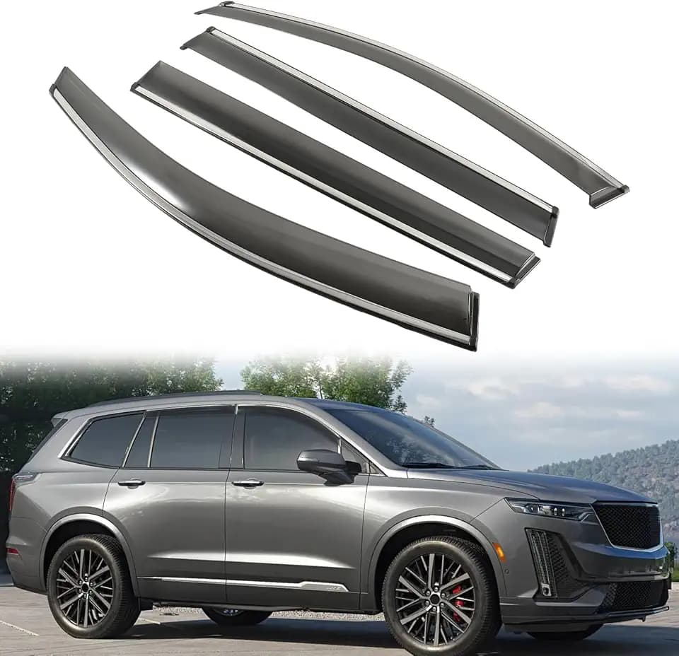 Window Visors Rain Guards for Cadillac XT6 2020-2026 Window Vent Visor