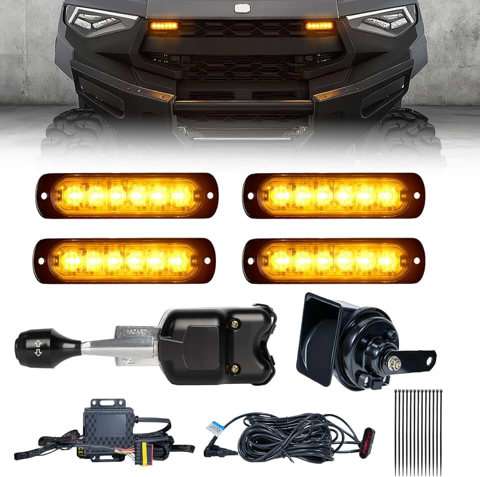 UTV Turn Signal Kit, Plug and Play, Universal Street Legal Kit